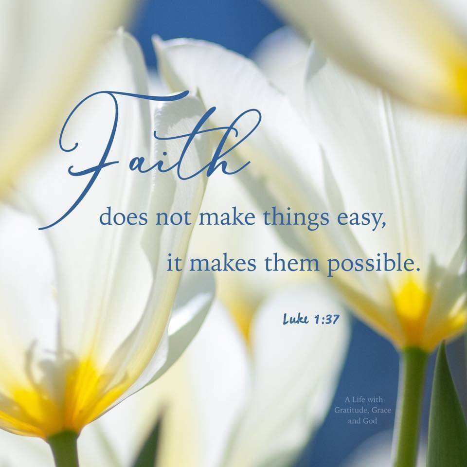 GlpcJdb's tweet image. &quot;Faith does not make things easy, it makes them possible. #Luke1v37 ~ #Faith https://t.co/sG2pYAmKoO&quot;