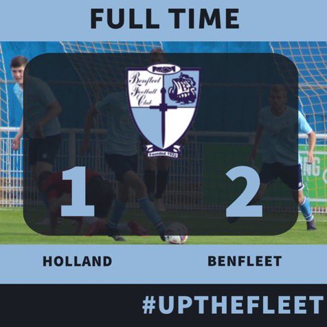 Benfleet_FC's tweet photo. Wasn’t a pretty win but we got the job done. Goals from @Aaron_Russell1 and @bonham_dare #UPTHEFLEET https://t.co/ag3gkqXXSq