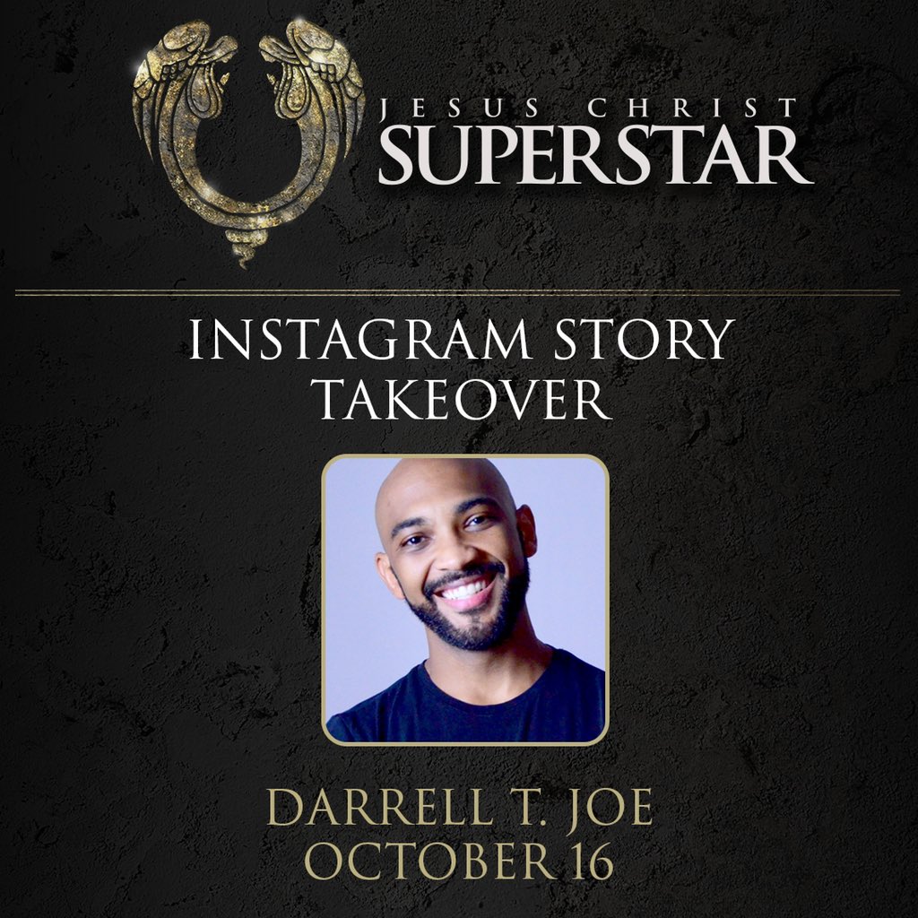 atgsanfrancisco's tweet photo. .@DarrellTJoe of @JCSTheMusical is taking over our Instagram stories today to show you all that’s a-happening behind the scenes!

📷 Follow us @broadwaysf! #SuperstarSF https://t.co/rwoRHpLcA1