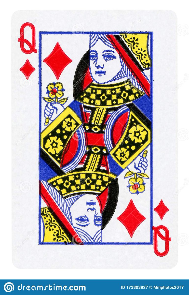 jojo_fraga's tweet photo. Minha versão da Rainha de Ouros, e uma curiosidade sobre o baralho de cartas 👇 https://t.co/91rrx4Cq0O