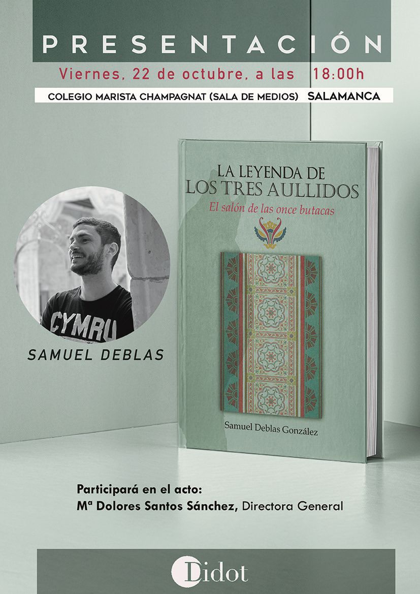 MSalCha's tweet photo. 📣 El próximo viernes 22 de octubre a las 18:00 h tenemos una cita. 📚
Nuestro compañero @sdeblas11 presenta su primera novela “La leyenda de los tres aullidos". 
El acto de presentación tendrá lugar en la Sala de Medios del colegio. 
¡Esperamos contar con vuestra presencia! https://t.co/NrG06WGQNu