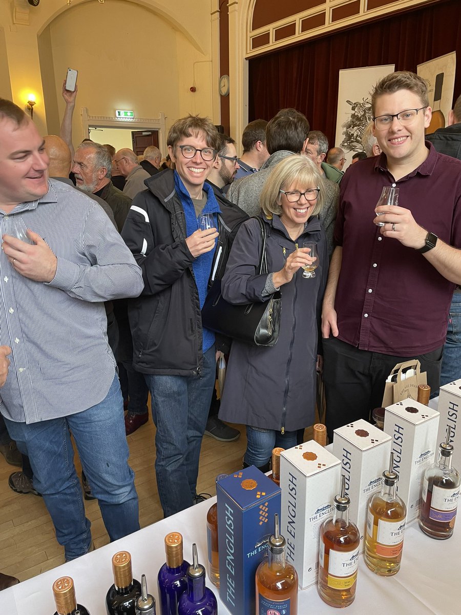 So many happy people enjoying <a href="/englishwhisky/">The English Distillery</a>