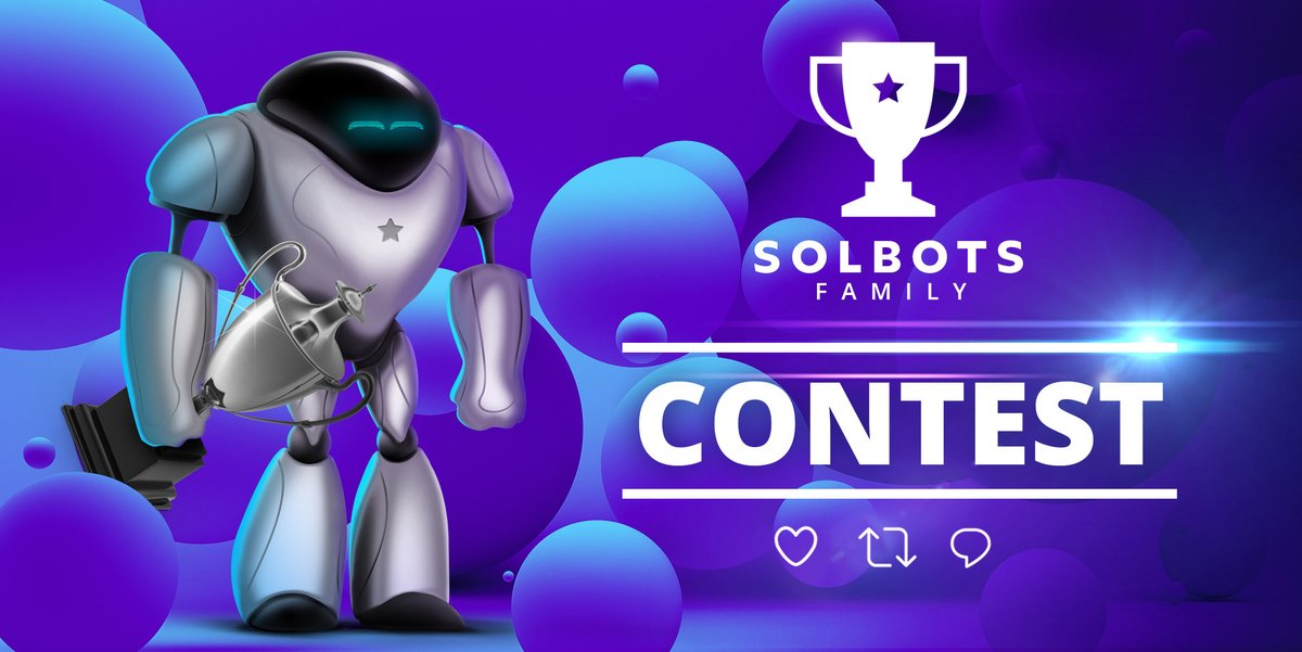 To celebrate the release of the 2 @Solbotsfamily networks we are holding a contest to win 4 #FatherSolbots!!! 

To participate in the #giveaway, make sure you: 

1. Retweet and tag 3 future fan.
2. Join the Discord and Telegram.
3. Follow @Solbotsfamily. 

It's your turn to play!