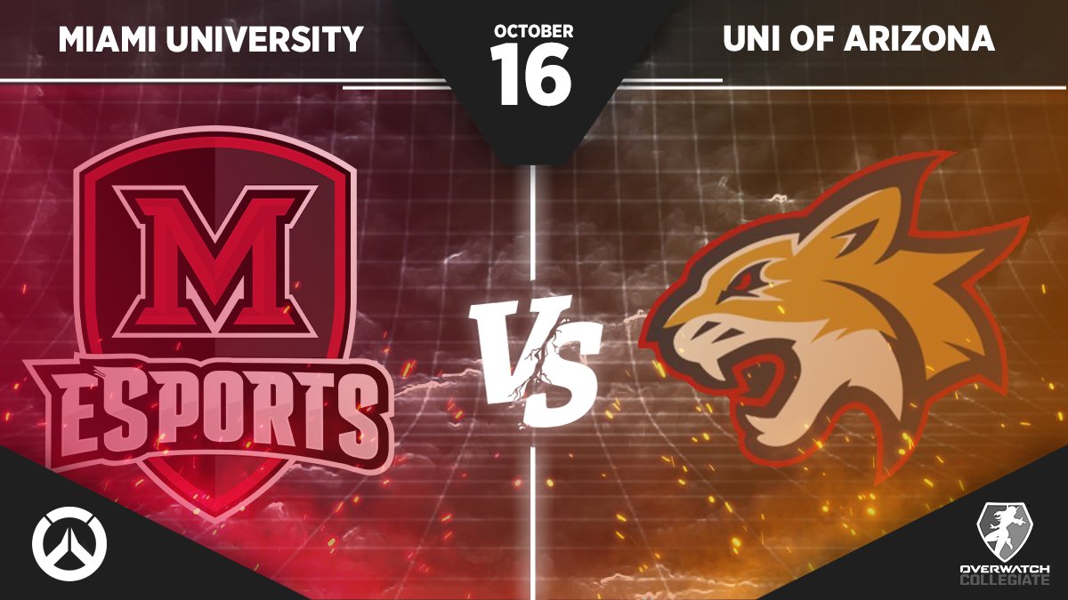 RedhawksGG's tweet photo. And rounding off the night, our Overwatch team (5-0) takes on @ArizonaEsports (4-1) in @owpathtopro Collegiate Homecoming! https://t.co/NDgqi2CcnW