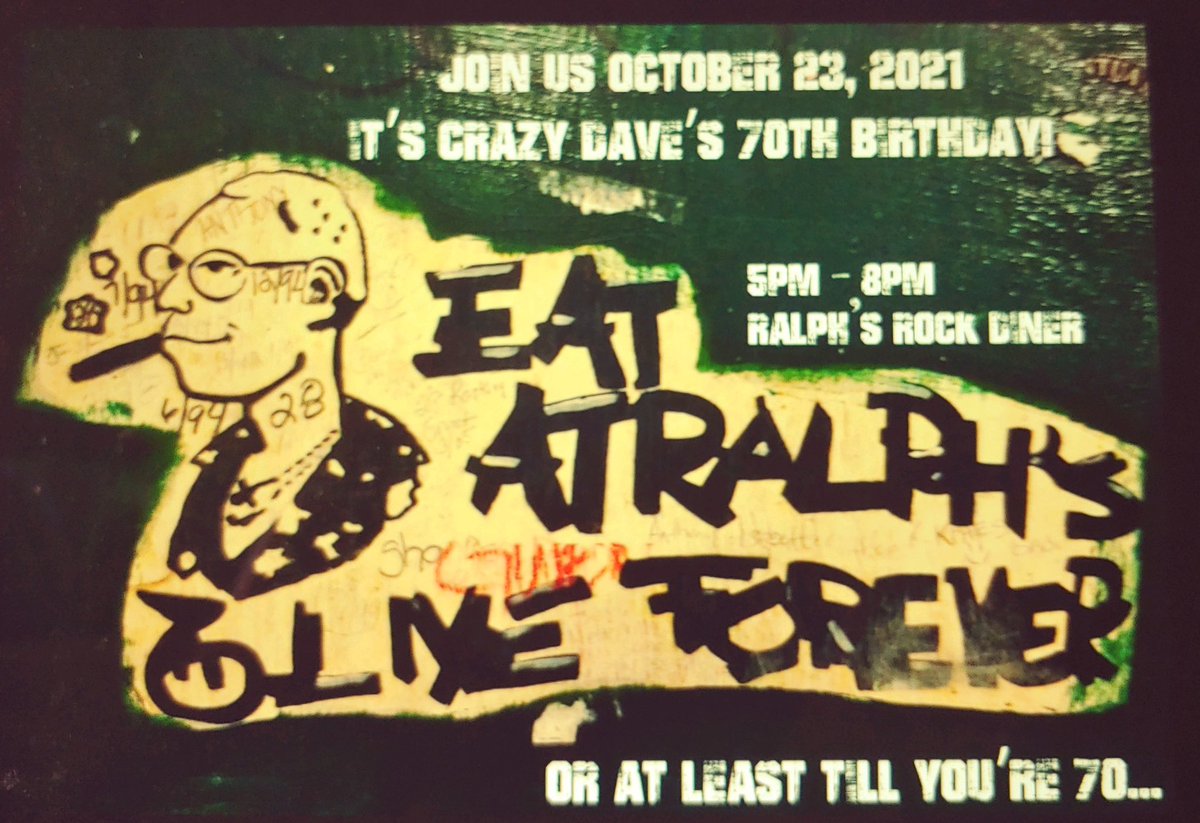 We’re putting on a birthday bash for Crazy Dave next Saturday afternoon. Gunna be crazy!!