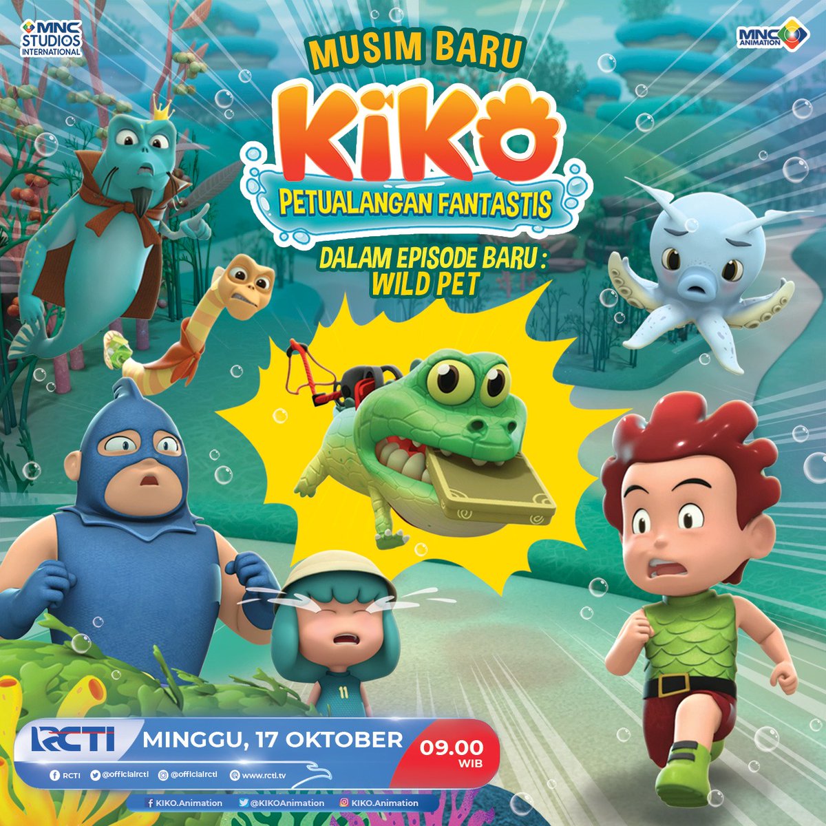 SeputariNews's tweet photo. Mimin gak salah lihat kan PATINO menjadikan BUBA hewan peliharaan? 😅 apa bisa PATINO menjaganya dalam "EPISODE BARU" kali ini? 🤔 temukan jawabannya di EPISODE BARU KIKO - SEASON 3 "WILD PET" Minggu, 17 Okt 2021 jam 09.00 pagi di RCTI 😄 #KIKOSeason3 #EpisodeBaru #WildPet https://t.co/m6oc5LcbH7