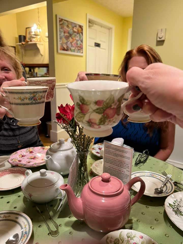 Fun event today for #ChesaPeakers..  High Tea. Great afternoon bonding and welcoming a newer member. Thanks <a href="/outlanderlady12/">Susan Kent</a> and <a href="/arlenebritt1961/">arlene britt</a> for organizing! <a href="/MyPeakChallenge/">My Peak Challenge</a> #MPC2021