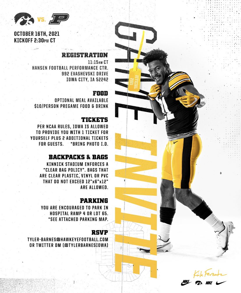Had a great time in iowa city. Thanks for the gameday invite <a href="/HawkeyeFootball/">Hawkeye Football</a> <a href="/TylerBarnesIOWA/">Tyler Barnes</a> <a href="/CoachSWallace/">Seth Wallace</a> go hawks!! 🟡⚫️