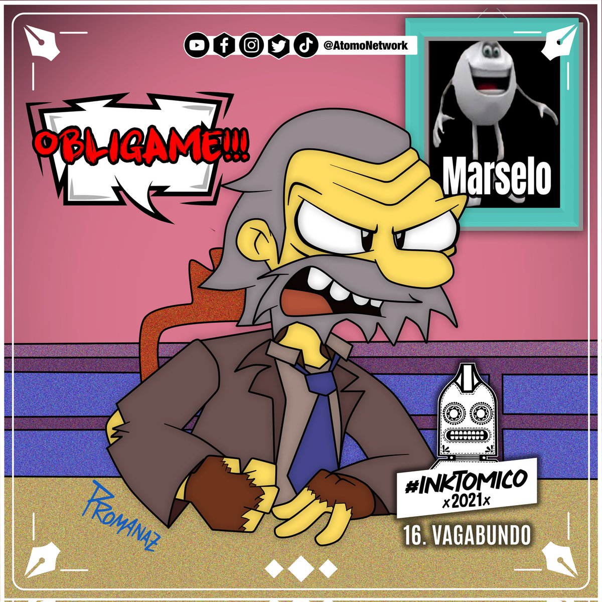Estaba Rancio Dia 16 del #Inktomico Vagabundo: Le di una salchipapa para que se quede ...
