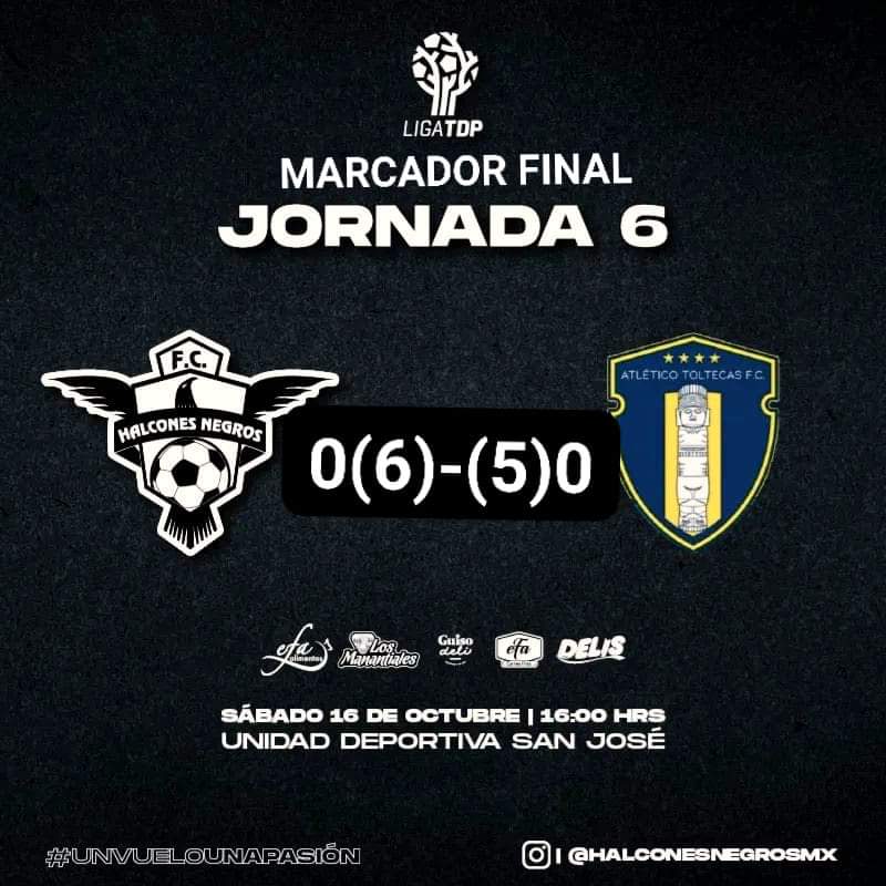 Termina el partido en la U.D. San José <a href="/LigaTDP/">Liga TDP</a>
¡El punto extra de queda en casa!

#VamosHalcones 
#UnVueloUnaPasión