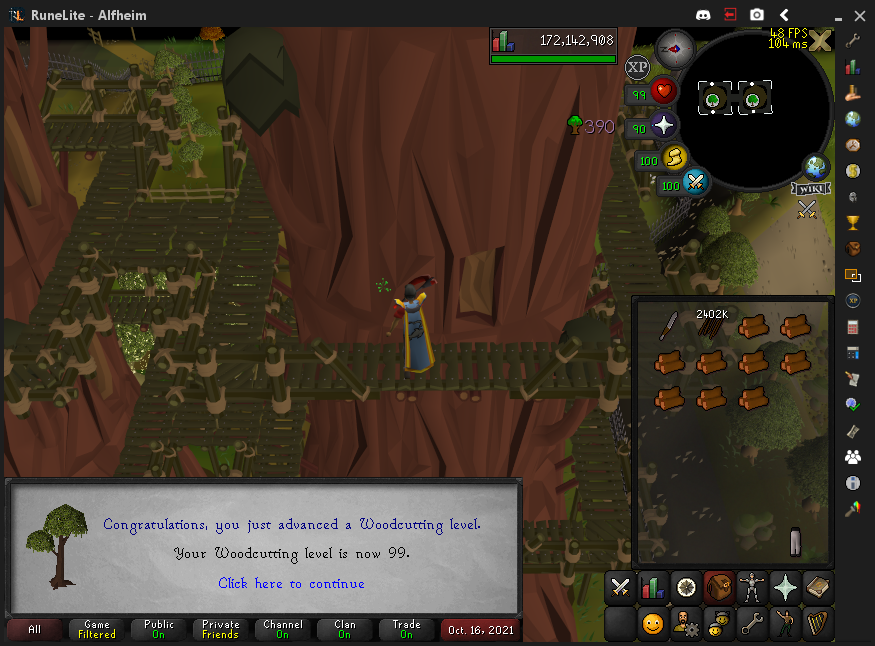 99 woodcutting :D (9/23)