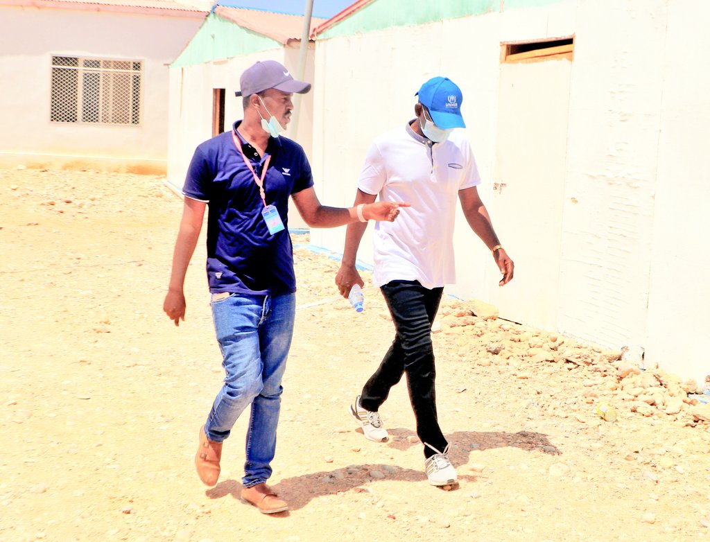 BarkhadXaamud's tweet photo. Mr Magatte Guisse, High Representative of the United Nations High Commissioner for Refugees Somalia and Head of the Bossaso Office visited us today at the Bossaso Refugee Center.
@MOI_PUNTLAND
@UNHCRSom @Refugees https://t.co/tbQF4JmDYI