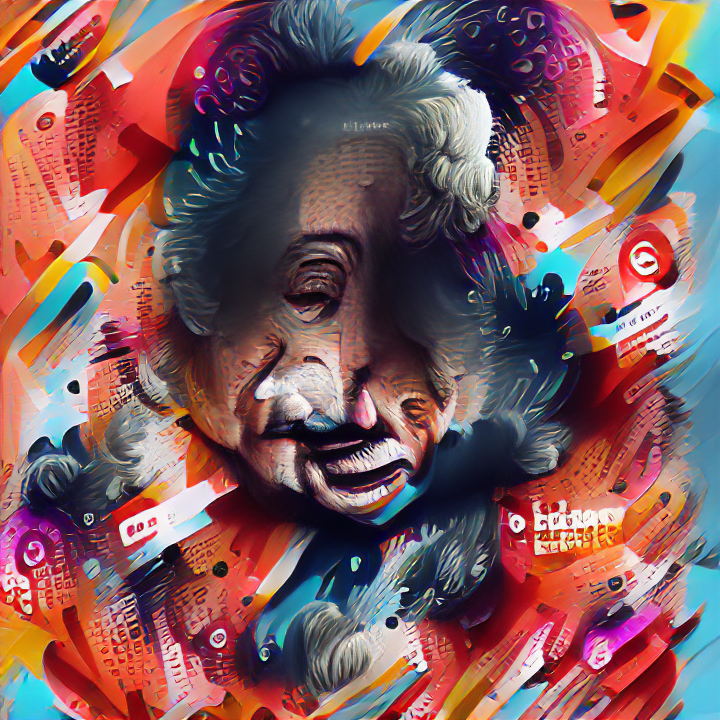 Gaurav_vij137's tweet photo. Albert #einstein painted #art generated using VQGAN+CLIP on @blocks_q GPUs.

What do you think? 

Get access to 10x more affordable GPU computing on https://t.co/CnpAQSUiFu

#gpu #nft #ArtistOnTwitter #ArtificialIntelligence #deeplearning #VQGAN #vqganclip #qblocks #AIart https://t.co/UDHM7dYLKH