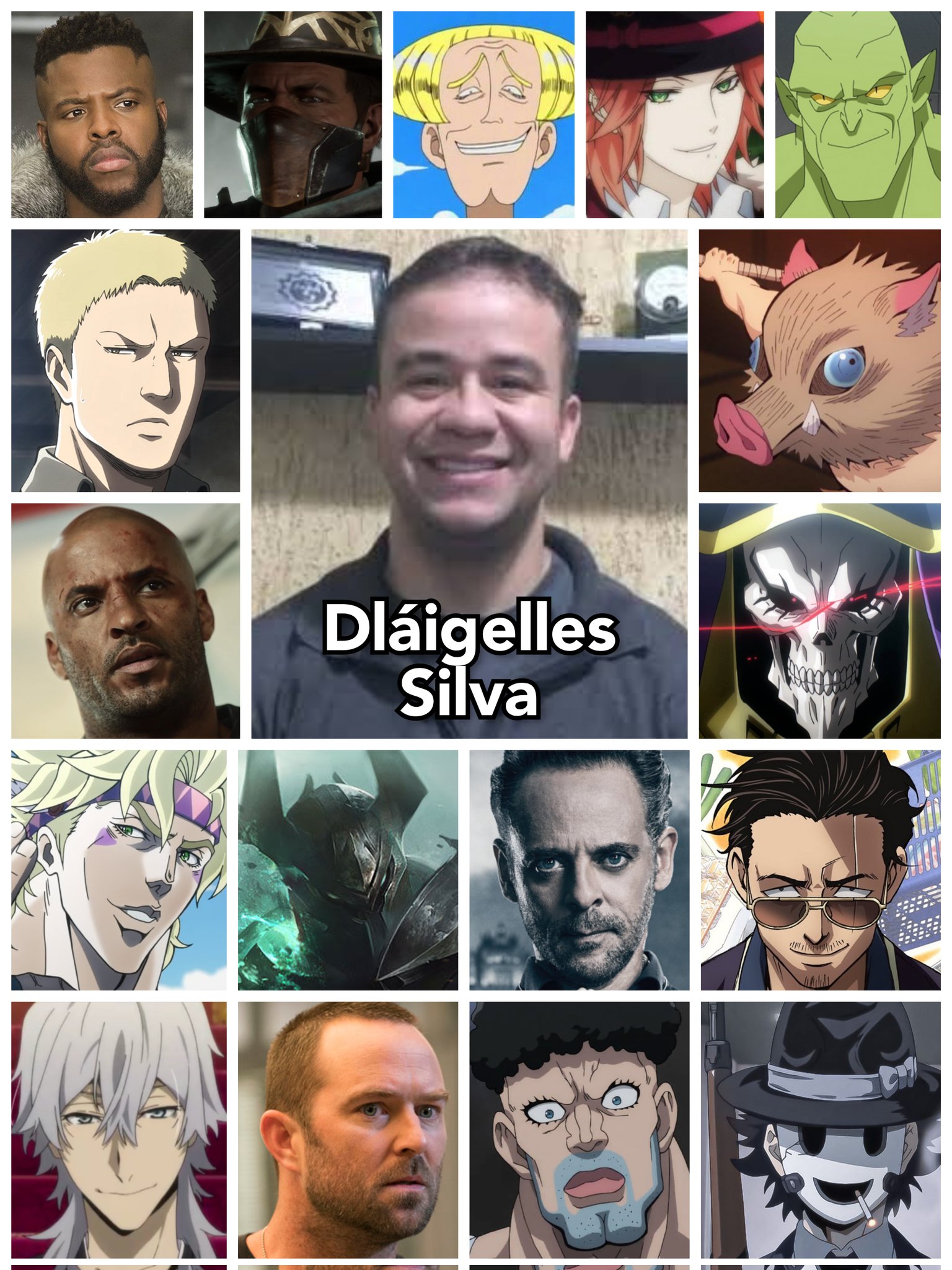 Personagens Com os Mesmos Dubladores! on X: Um monstro moderno da dublagem  brasileira, o versátil Dláigelles Silva merece todo o elogio! Dláigelles é  conhecido por dublar o Reiner Braun em Shingeki no