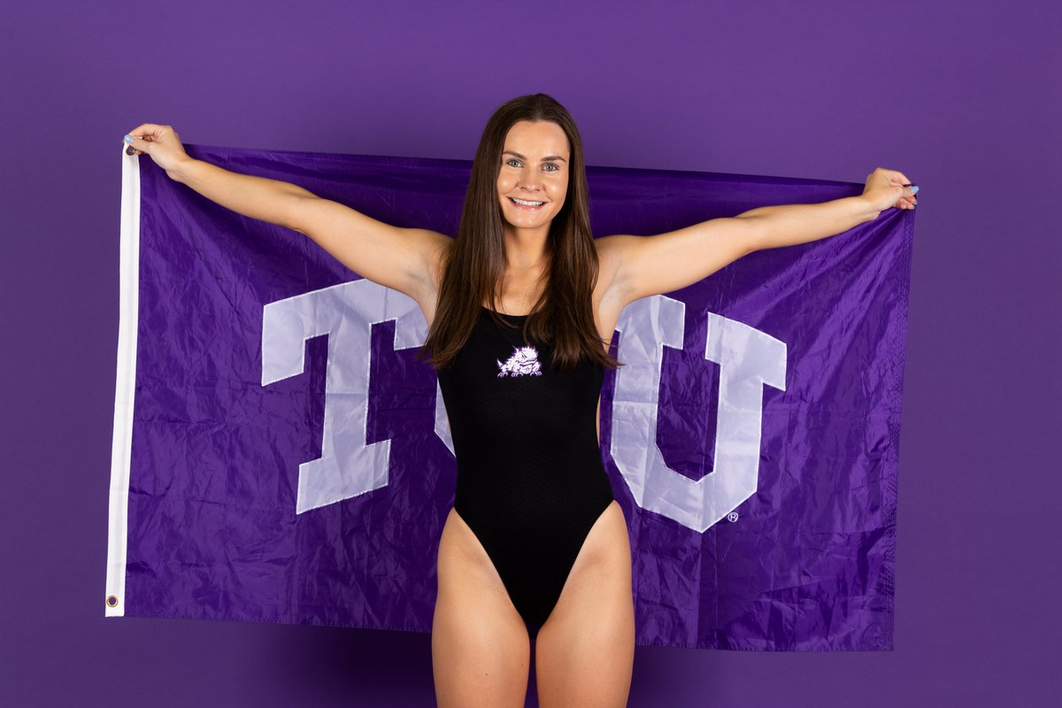 TCUswimdive's tweet image. With a time of 1:42.70, Marlene, Claire, Megan and Cassidy swim the 9️⃣th fastest 200 medley relay time in program history!
#GoFrogs | #TPWF