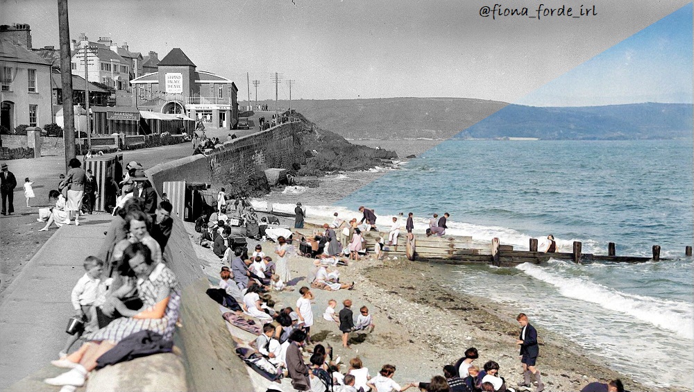 Colourised photo of #Youghal #Cork #LoveCork #CorkLike #PureCork <a href="/YoughalGAA/">Youghal GAA</a> 
Photo via Patrick O'Connor but no date or origins of photo - maybe 1940s/50s? irishfamilydetective.ie/colourisation