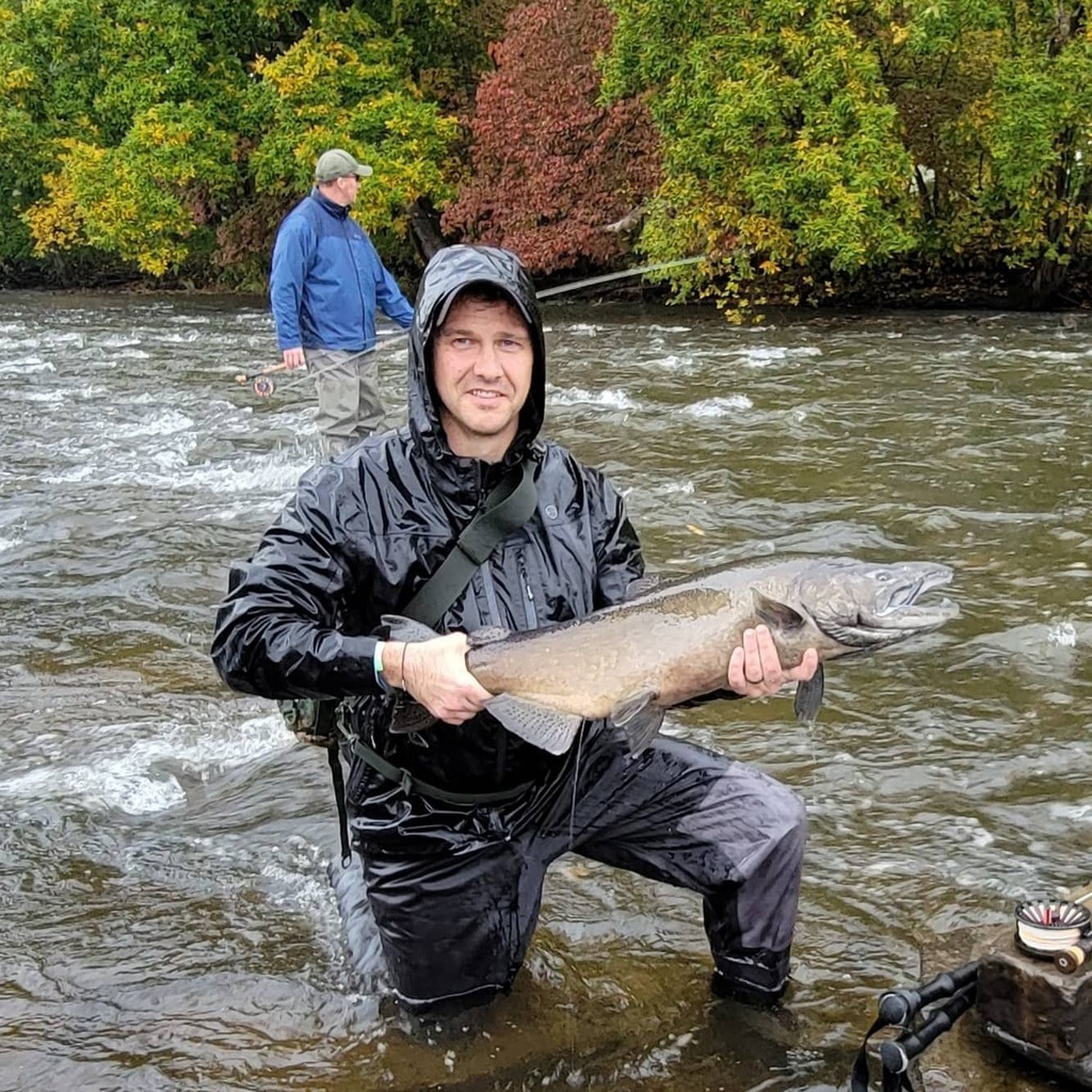 PaulsGuide's tweet photo. It started out slow but they started coming pretty good as we were wrapping things up today.
@echoflyfishing #echolife #getoutthere #flyshopstrong #paulsguideservice #douglastonsalmonrun #spey #steelheadguide #oswegocountyny #salmonriver #flyfishingguide #guidelife #dsrgu… https://t.co/lNlCYSWorT