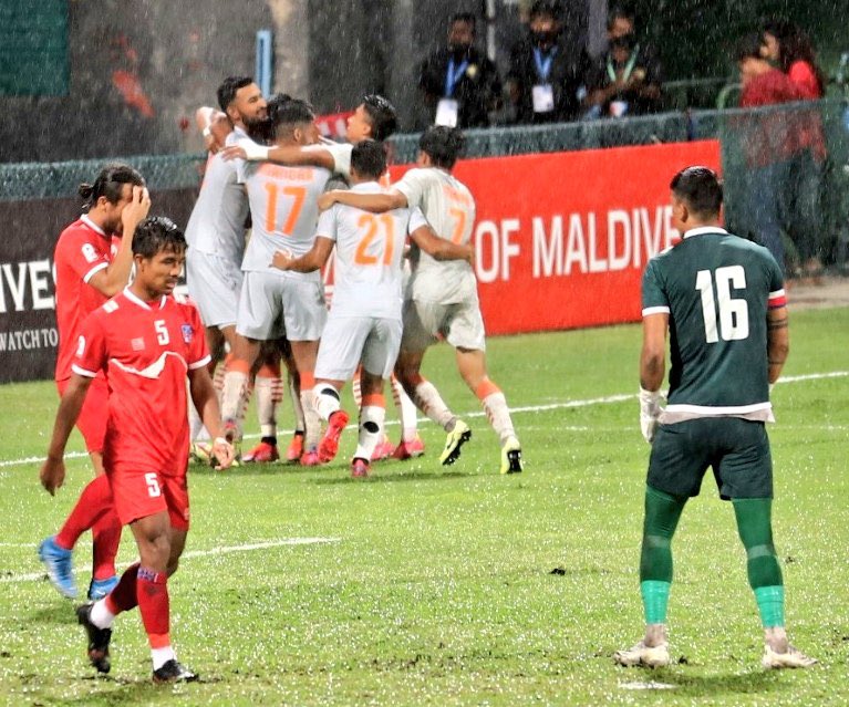 We did it 🏆🇮🇳❤️
#Champions #SAFFChampionship2021 #winners 🏆 #IndianFootball