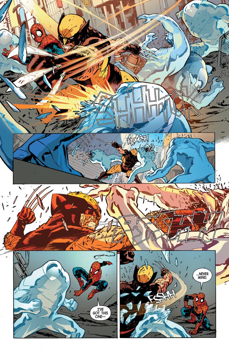ViolentClaws's tweet photo. @VISCONSTRUCT @redstainedspy @onesmallwasp @strangexmagicks @SentientGrains @EarthsCaptain @PSIONICMARVEL @fuIIquiver ᅠ
ᅠApproaching the army, the mutant clashed his claws with the blades of Tarkatans. As he avoided every slash thrown at him, he brushed his claws onto every creature attacking him. His sharp weapons would chop their heads and limbs.
ᅠ
ᅠ
#𝐌𝐀𝐑𝐕𝐄𝐋𝐎𝐔𝐒 | #FINALMK
ᅠ https://t.co/ugCXDwV0uP