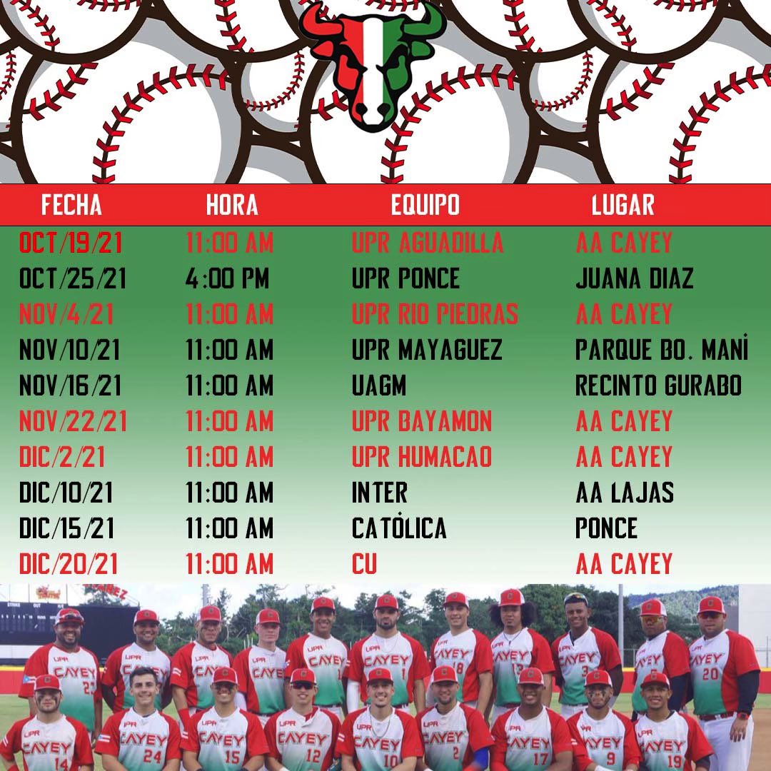 Aquí está el itinerario del torneo LAI de béisbol 2021 de nuestros Toritos ¡Ven y apoya a tu equipo!
#ToritosNation