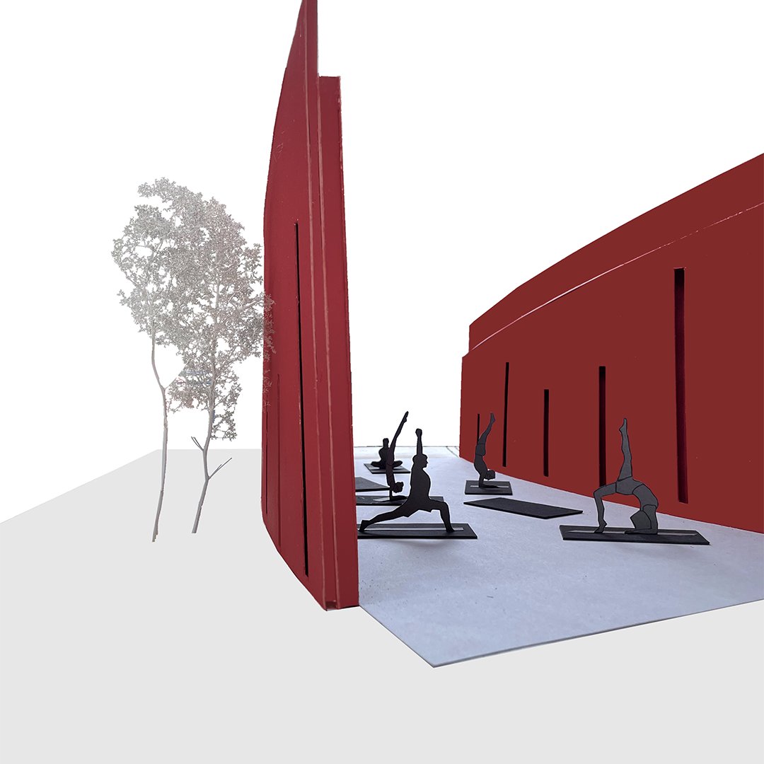 haya_arafa's tweet photo. R H Y T H M • The temporary sports #pavilion located In #Milan is carefully designed to function as a sports pavilion and at the same time integrate with the landscape integrating the community that needed a place to train as well as make it a place to chill, have fun, interact. https://t.co/OjHhnnVVXH