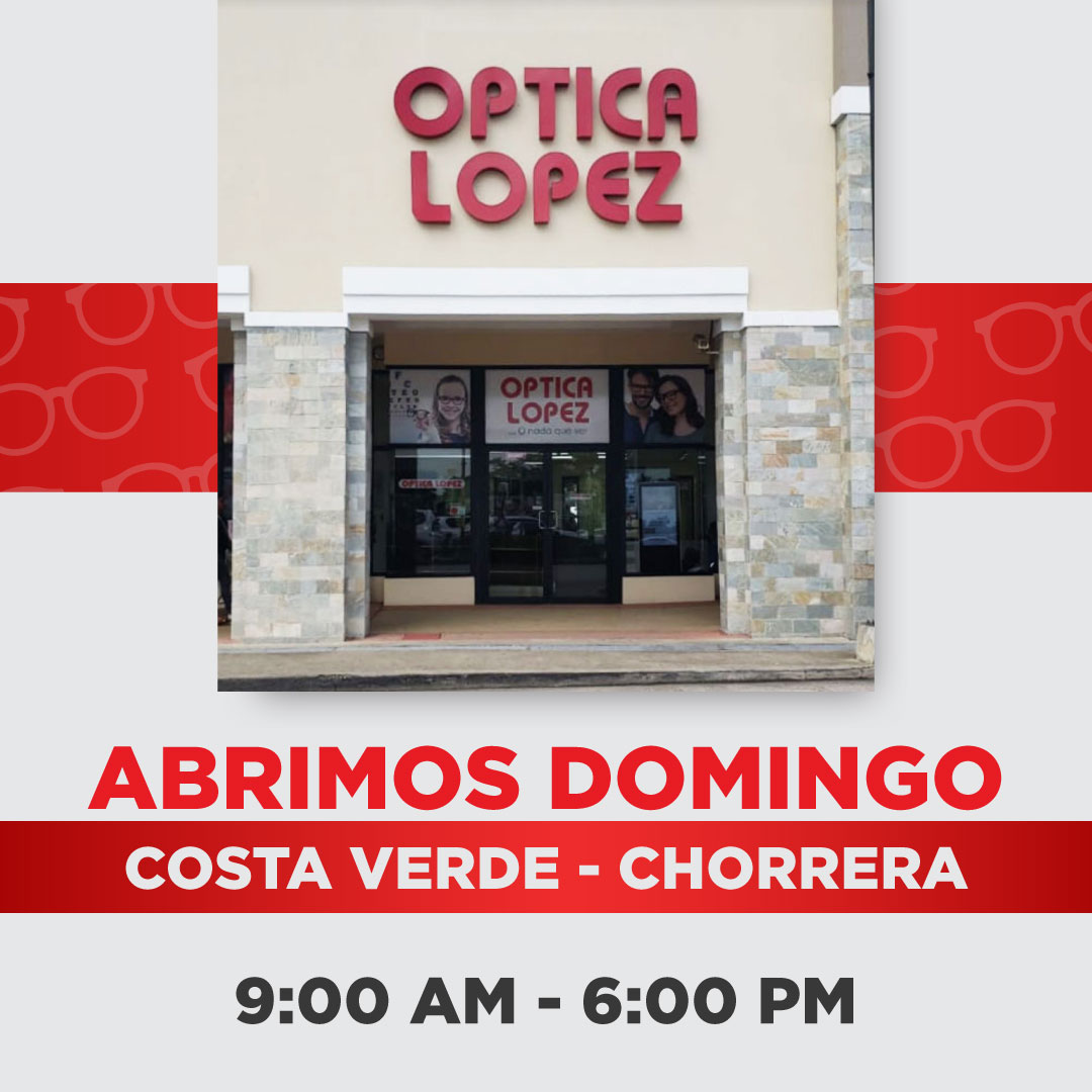 opticalopezpty's tweet photo. Sí, ahora nuestra sucursal de la Chorrera - Costa Verde ABRIRA LOS DOMINGOS de 9am a 6pm... no te lo esperabas verdad.😉

Que esperas para hacerte tu examen visual. Visítanos.

#opticalopez #chorrera #aros #anteojos #examenvisual #panama #pty https://t.co/Gb0jqW9xAA