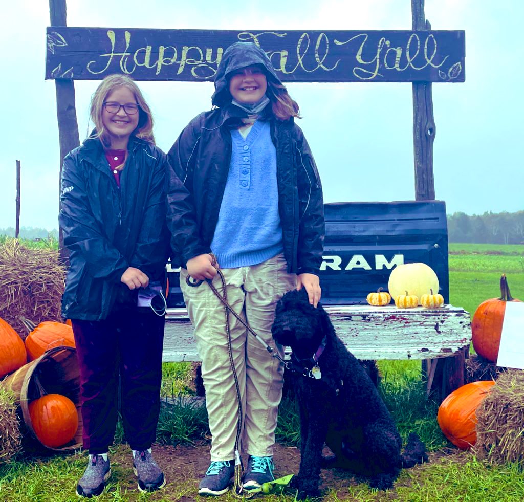 Neither rain nor mud keep us from the corn maze and punkin’ pickin’ <a href="/CoopersFarm/">Coopers CSA Farm</a>