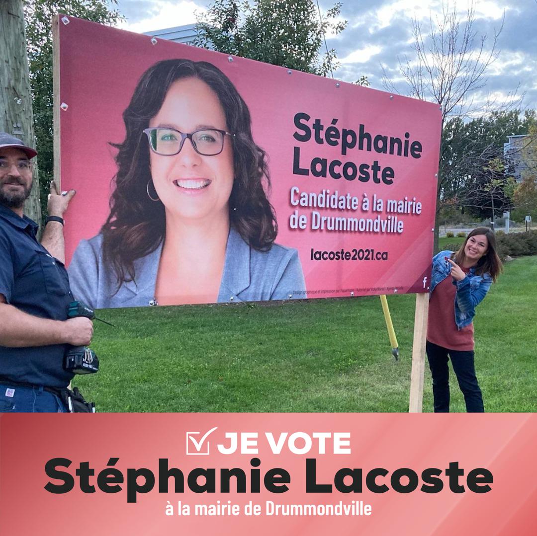AABellavance's tweet photo. Je vote Stéphanie Lacoste à la mairie de #Drummondville pour une relance économique intelligente, la qualité de vie et l'environnement
#Lacoste2021 #jevoteStéphanieLacoste https://t.co/PqDjGSwAYA