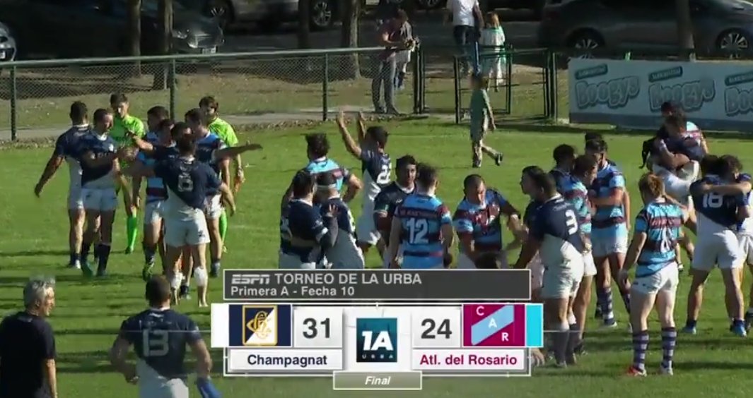 ScrumESPN's tweet photo. ¡Triunfazo de #Champagnat! El Marista derrotó 31-24 a #AtléticoDelRosario en la Primera  A de la #URBA. https://t.co/TqCMxNczTq
