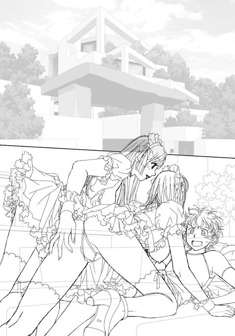 またまた寝る前にお目汚し弾投下

「My doll house」の下描き
台詞フキダシ擬音無し絵その、72 