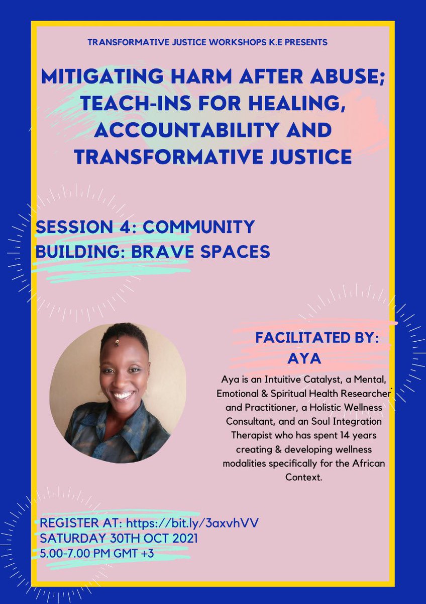 Transformative Justice Workshops KE tweet media