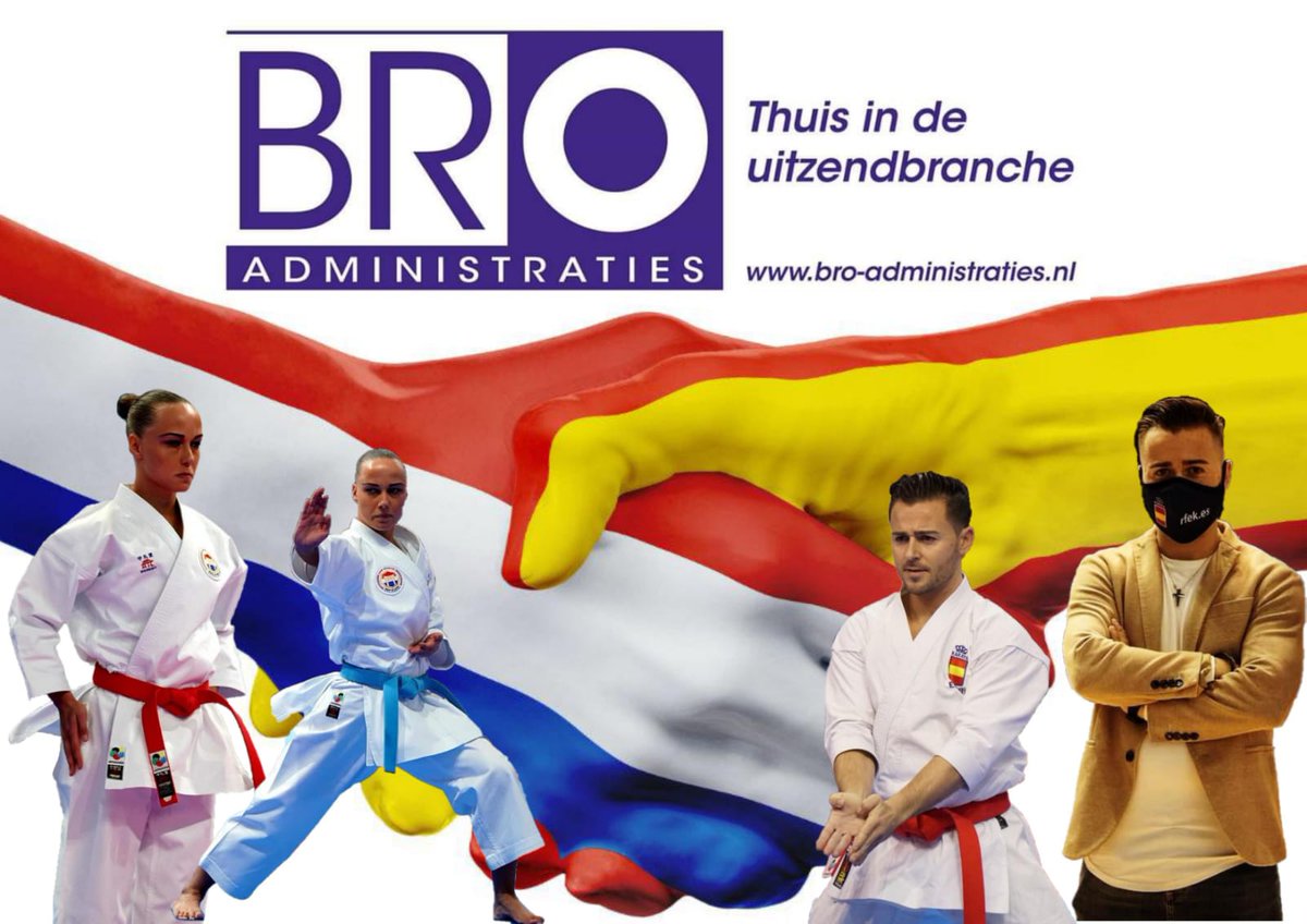 Sponsored by <a href="/BRO_admi/">BRO-Admi Easyflex CP</a> ! 

So happy with a sponsor like BRO Administraties! Thanks <a href="/Oslo1993/">Pieter Vlasveld</a> 🙏
And thanks <a href="/fransalazar86/">fran salazar</a> 🙏

Let's keep working hard! Tomorrow competition time again 💪🇳🇱🇪🇸

#karate #kata #nederland #spain #athlete #sponsor #broadministraties #goingforgold