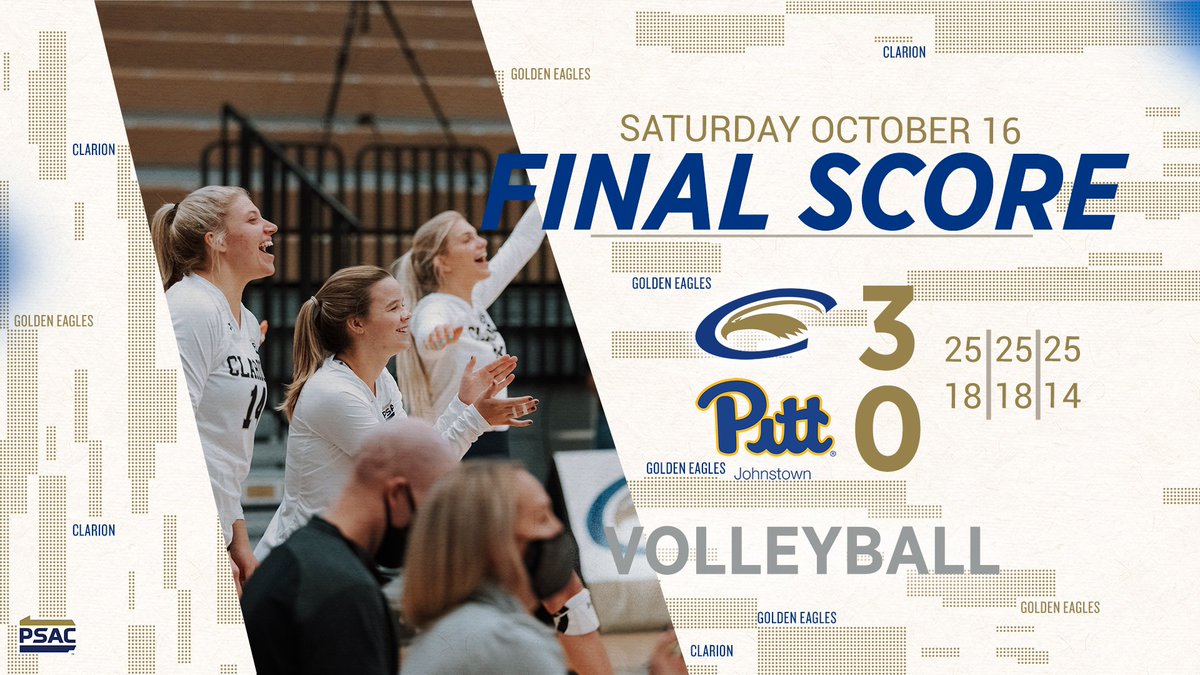 That is...

✔1️⃣
✔2️⃣
✔3️⃣
✔4️⃣

in a row for <a href="/Clarionvball/">Clarion Volleyball</a>!