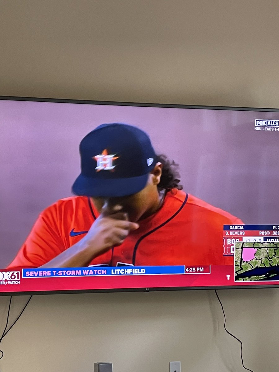 varney_jim's tweet photo. @FOX61News how about removing the t-storm watch alert so we can enjoy the game. So glad alert is effect till 7pm. https://t.co/Ma4z9uyONb