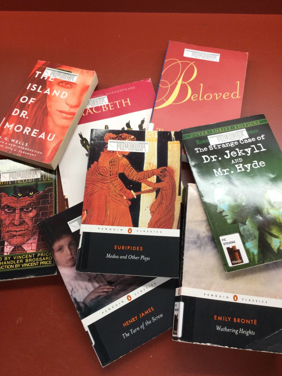 EdmondsLibrary's tweet image. For tales of haunting tragedy, chilling vengeance, and the consequences of mad science run amok, look no further than these tried and true classics. Literature fit for a chilling October evening!