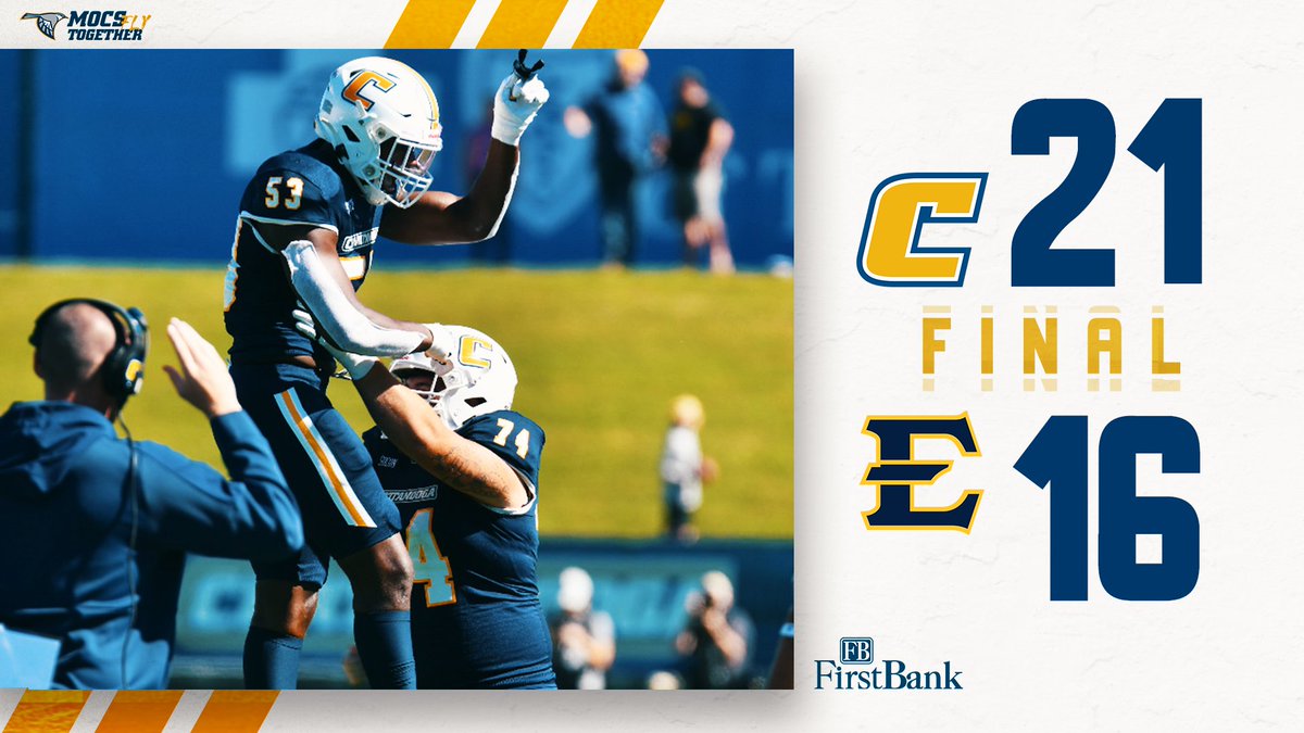 GoMocsFB's tweet photo. 𝐃𝐄-𝐑𝐀𝐈𝐋𝐄𝐃 THE BUCS!

@RailRivalry1961 x #GoMocs https://t.co/4fHPN4btsm