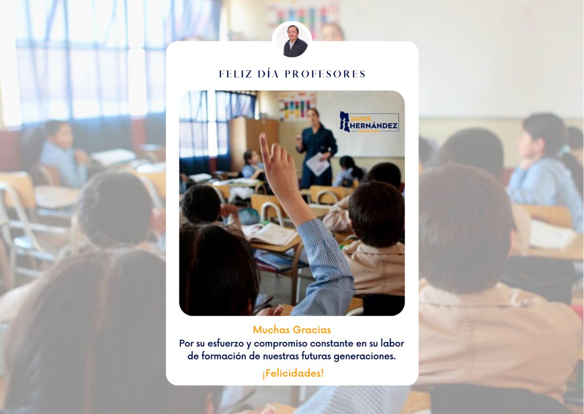 JavierHOsorno's tweet photo. ¡Feliz Día, Profesores de #Chile!
Han sabido sortear las dificultades de la pandemia con mucho esfuerzo y sacrificio de su tiempo personal. Valoramos su esfuerzo y entrega hoy y siempre.
#Osorno #Llanquihue #Chiloé #Palena https://t.co/S0aA7HJwJG