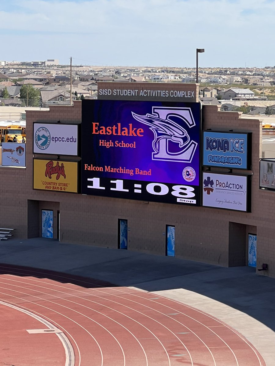 SDominguez_ELMS's tweet photo. Great job Eastlake Flags and Band! Way to represent #TeamSISD! So proud of my brother @rgallegos_EHS and his flag team!! #GetitGuard #FeartheFalcon!! @Eastlake_HS @SISD_FineArts https://t.co/lMmjAOF5ZP