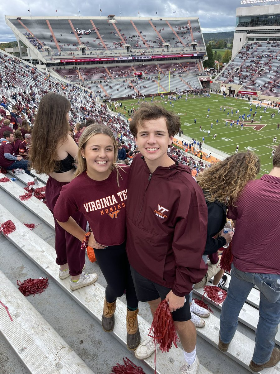 anabberose1's tweet photo. Brought my little bro to Blacksburg♥️🧡 #Hokies #Thisishome #beatpitt https://t.co/EjCQ4RsImX