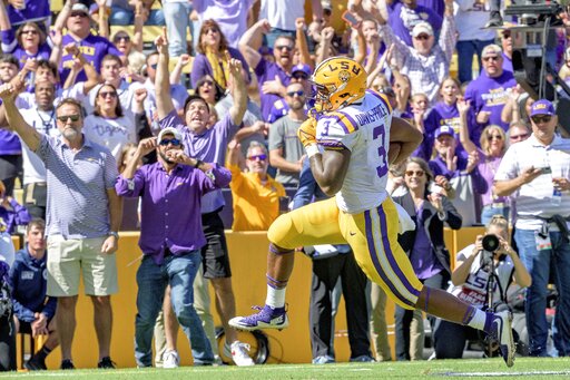 ESPNInsights's tweet photo. Tyrion Davis-Price recorded a single game school record 287 rush yards in LSU’s win over Florida. 

In doing so, he also broke Herschel Walker’s record (238 rush yards in 1980) for most rush yards allowed by the Gators in a single game. https://t.co/jxnanvX1cN