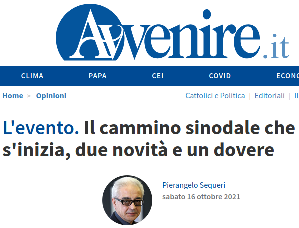 galatacla's tweet photo. La quotidianità dello stato sinodale che la Chiesa è invitata a cercare, e a trovare, deve guarirci da ogni forma di autoreferenzialità della devozione e degli apparati, per un ascolto reciproco nella strada della fede e nella trasparenza della testimonianza
#Sequeri
#Sinodo https://t.co/deTZzLN86J