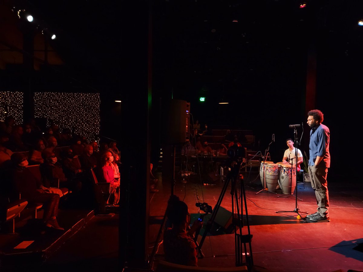 wonway's tweet photo. One for the history books.. AND the vinyl. 
Thank you to everyone who made it out, the amazing community that helped us bring this vision to life, and of course to @_Tongogara_ &amp; Ahkeel Mestayer for the brilliant and memorable performance. 

A new era has begun..
@MagicTheatre https://t.co/iM674QQZtt