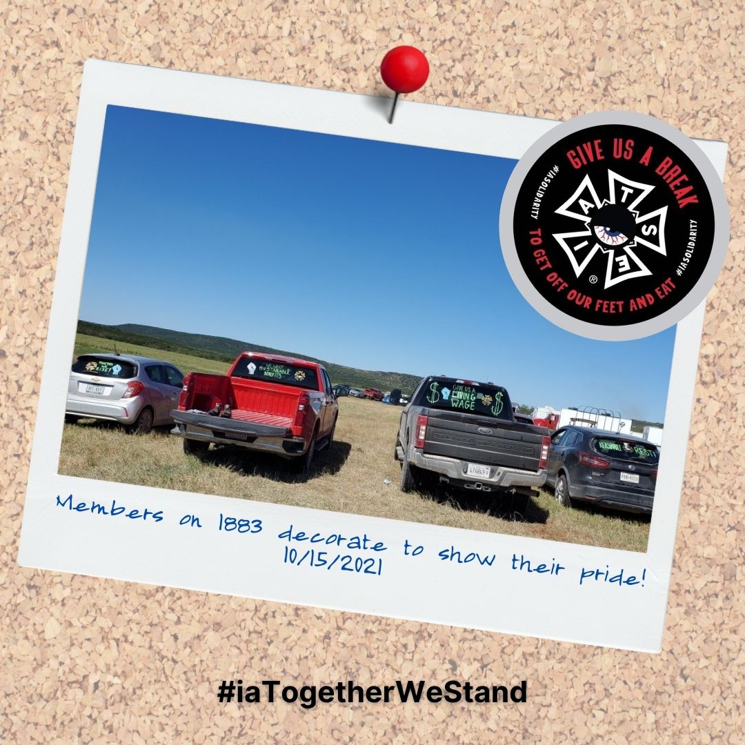 local484's tweet photo. #iaLocal484 members ensuring their voice is heard and showing their #UnionPride!

Have a photo you'd also like to share? Text it to the Business Manager!

#iaSolidarity #iaReasonableRest #iaLivingWage #iaSustainableBenefits #iaWeStandTogether #UnionStrong #UnionNews #SetLife https://t.co/25KxxNY7UK