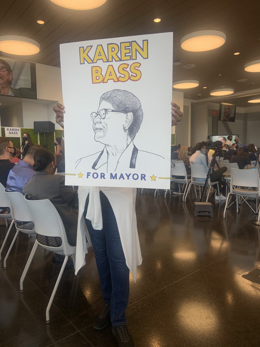 Here supporting Karen Bass for Mayor of LA  #karenbassformayor #KarenBass