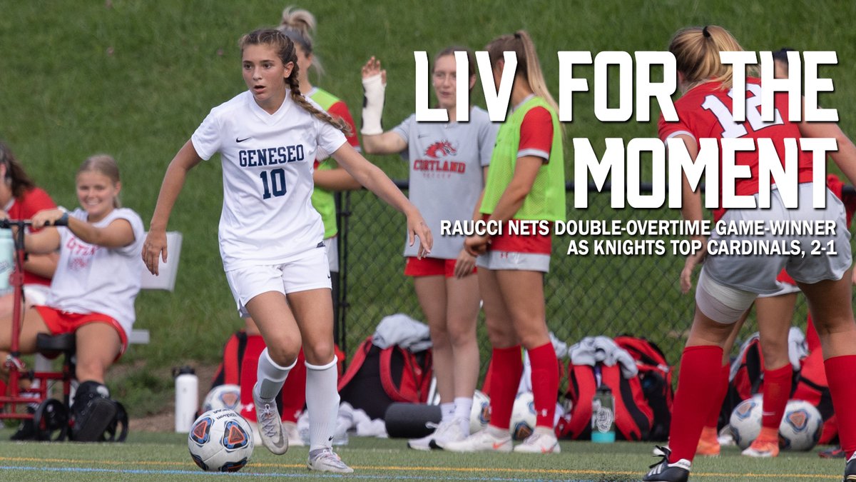 WSOC: Raucci scores double-overtime game-winner as Knights top Plattsburgh 2-1...
geneseoknights.com/sports/wsoc/20…
#OneKnight #d3soc