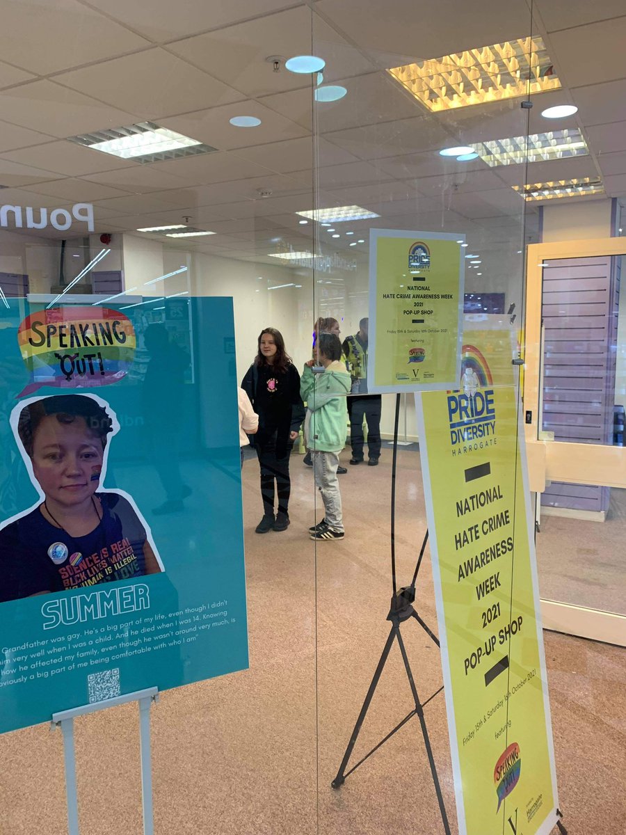 Pride_Diversity's tweet photo. We’ve had two fab days in @ShopVictoriaHG! 

Thank you for coming to see us, if you did, and thank you to our friends from @yorkshiremesmac, @disactyorks and @NYP_Harrogate for joining us! https://t.co/3xFuug0GSg