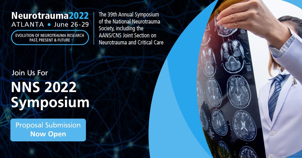 The NNS Program Committee is accepting proposals for the 2022 Annual meeting, to be held June 26-29, 2022 in Atlanta, Georgia! Share your innovative research in the field of #TBI &amp; #SCI. For more information please visit bit.ly/3vhGxiu. ⚠️Deadline: October 18th 12 pm EST