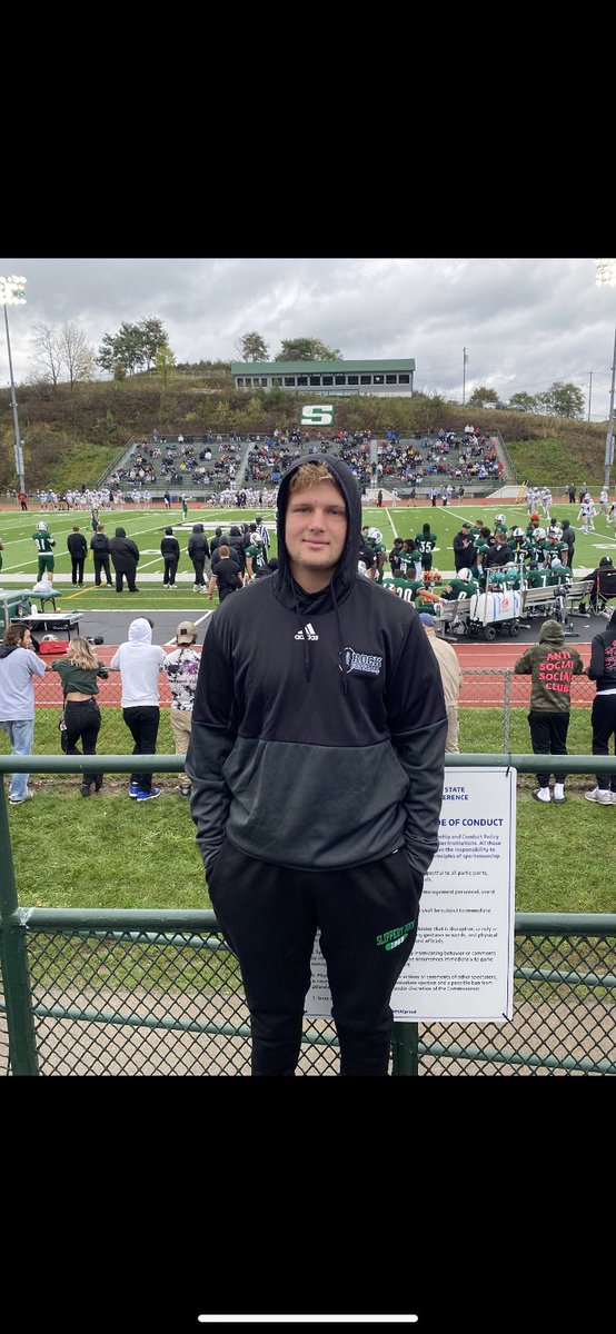 Thank you <a href="/SRURockFB/">Slippery Rock Football</a> for the invitation to watch today’s game against rival IUP. Amazing crowd and energy. #GoRock <a href="/lutzsru/">Shawn Lutz</a> <a href="/CoachBAM93/">Bryan Anthony Murray</a> <a href="/Coach_Cicione/">Anthony Cicione II</a> <a href="/PSteel78/">Coach Conrad</a> <a href="/CoachRazzanoSRU/">Dom Razzano</a>