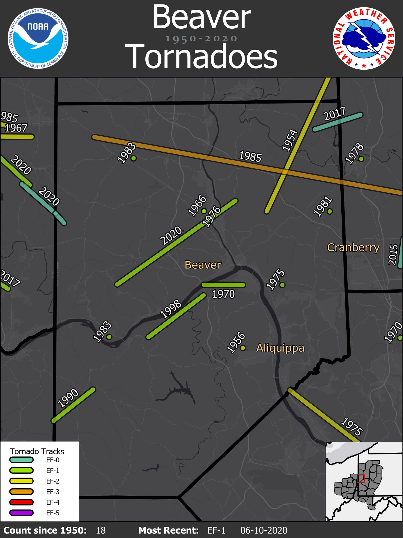 NWS Pittsburgh on Twitter "We have confirmed two tornadoes in Beaver