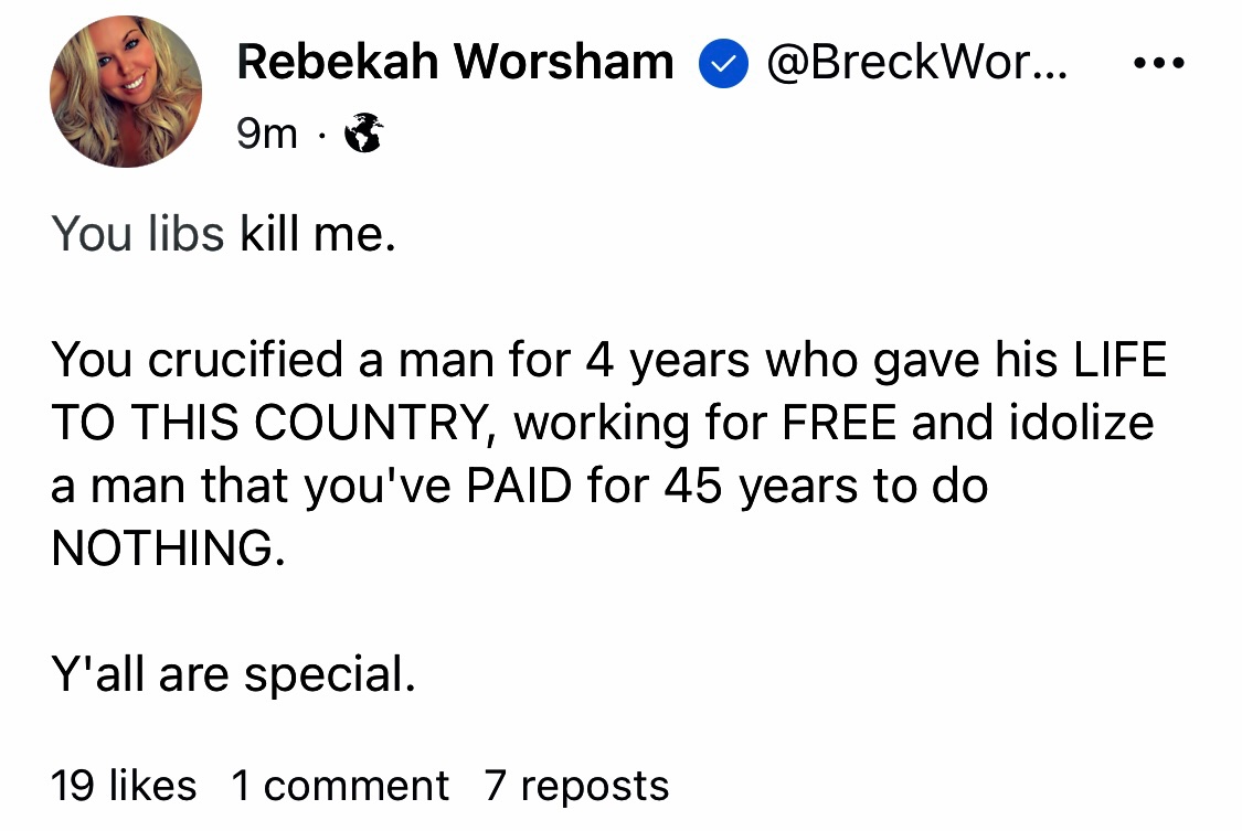 patriottakes's tweet photo. Imagine believing this. (Gab) https://t.co/fyjX34Kyr0
